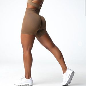 🆕 NVGTN Toasted Almond Solid Seamless Shorts